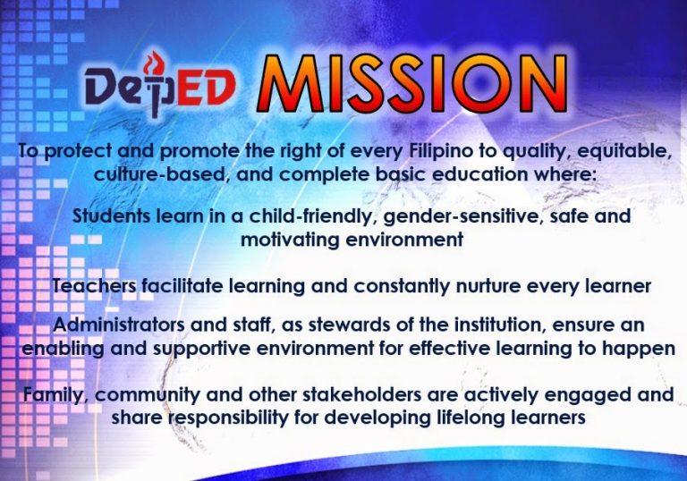 The DepEd Mission