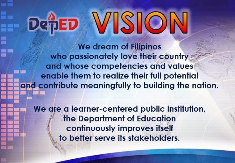 The DepEd Vision