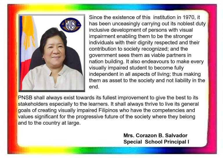Image and Message of Mrs. Corazon B. Salvador