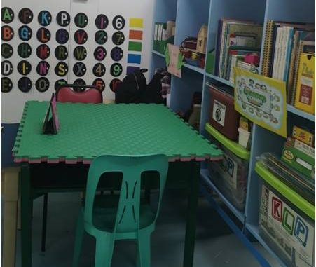 room The image shows a classroom thoroughly cleaned and organized