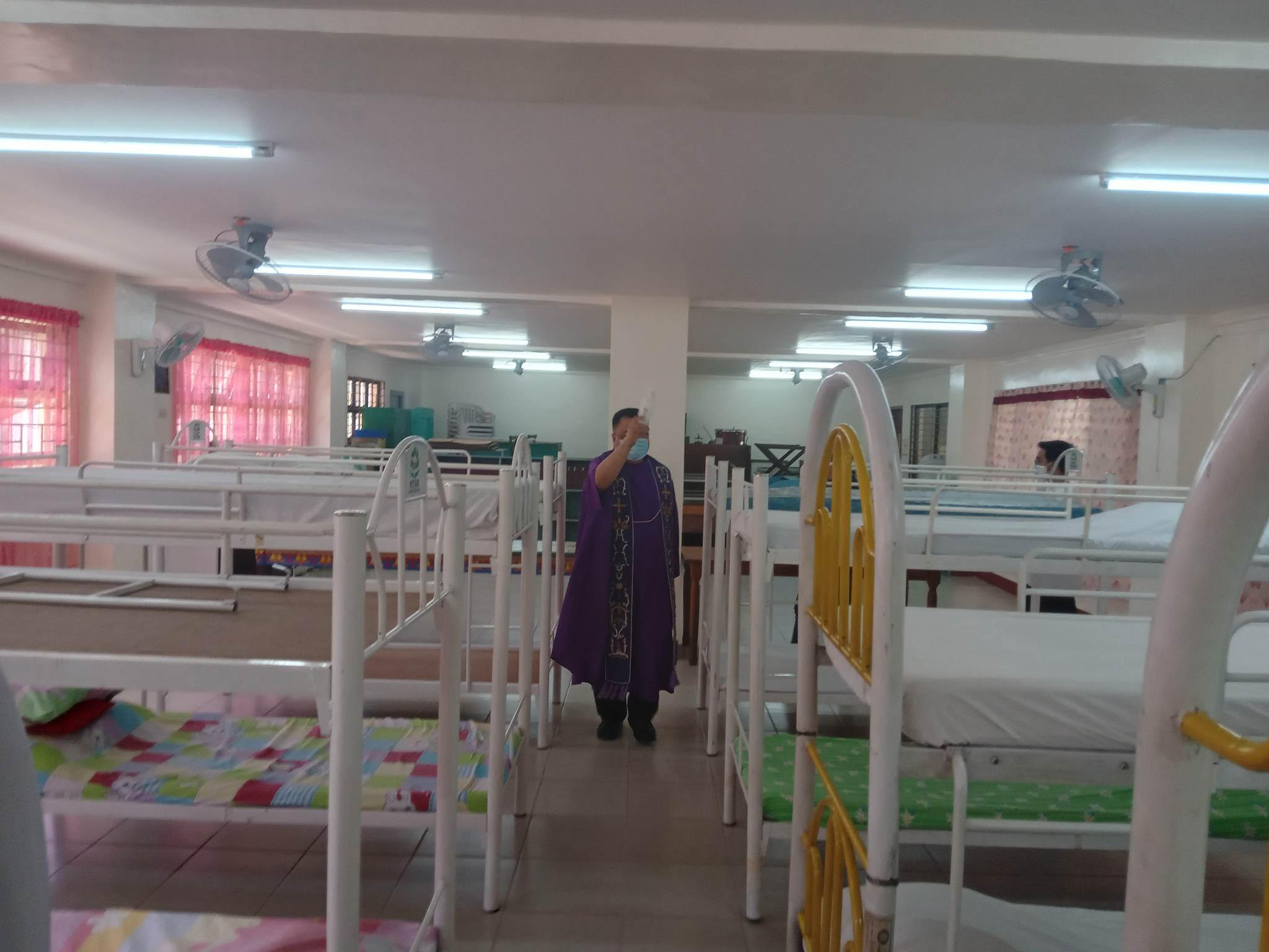 Father Escario bless the newly constructed PNSB dormitory